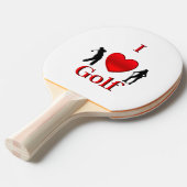 I Heart Golf Tischtennis Schläger (Vorderseite)