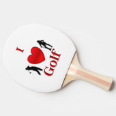 I Heart Golf Tischtennis Schläger (Seitenansicht)