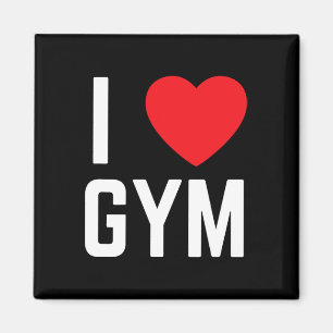 I Heart Gym I Liebe Gym Fitness Workout Übung Magnet