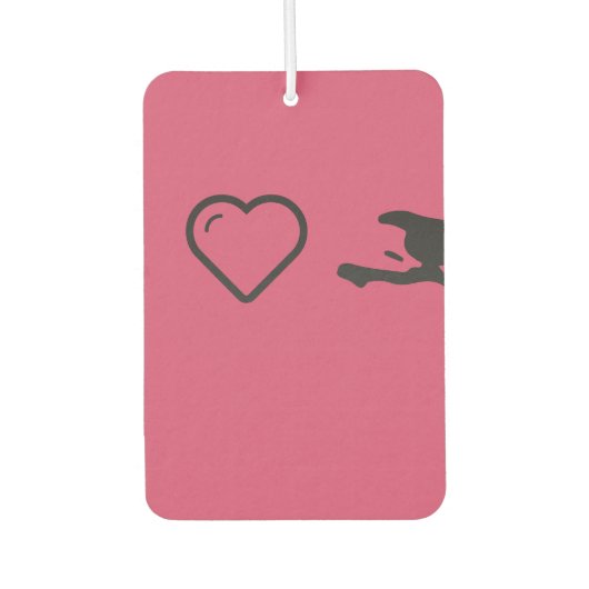 I Heart Haitis Autolufterfrischer (Vorderseite)
