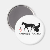 I Heart Harness Racing Magnet (Vorderseite/Rückseite)