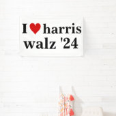 i heart harris walz 2024 Präsident Banner (InSitu)