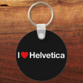 I heart Helvetica Schlüsselanhänger (Vorderseite)