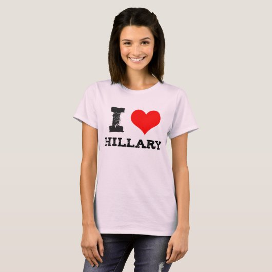 I Heart Hillary T-Shirt (Vorne ganz)