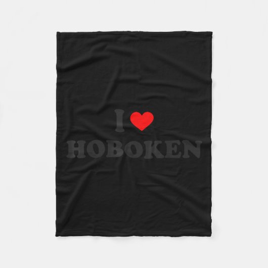 I Heart Hoboken New Jersey Fleecedecke (Vorderseite)