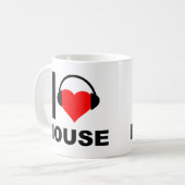 I Heart House Funny Mug Kaffeetasse (Vorderseite Links)