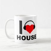 I Heart House Funny Mug Kaffeetasse (Links)
