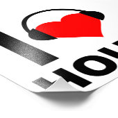 I Heart House Funny Poster (Ecke)