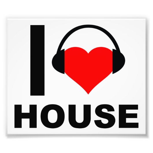 I Heart House Funny Poster (Vorne)
