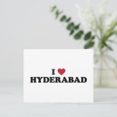 I Heart Hyderabad Postkarte (Stehend Vorderseite)