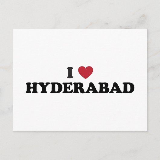 I Heart Hyderabad Postkarte (Vorderseite)