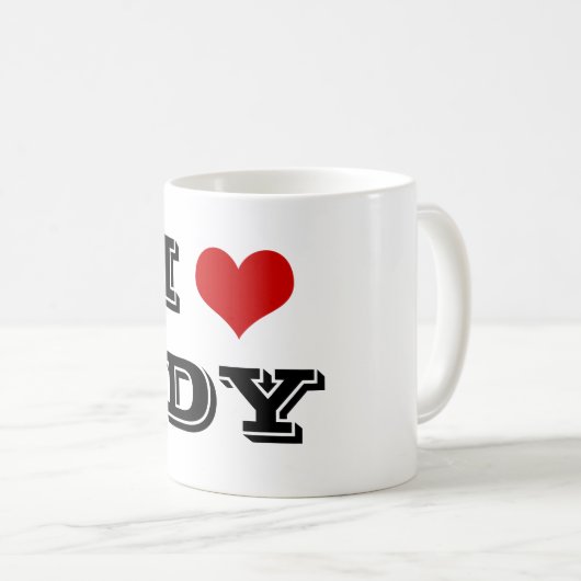 I Heart IDY Coffee Tasse (VorderseiteRechts)
