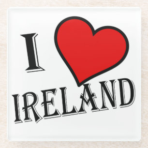 I Heart Ireland bk Coast Glasuntersetzer