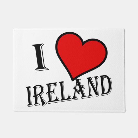 I Heart Ireland bk dmcnt Fußmatte (Vorderseite)