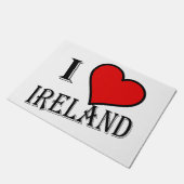 I Heart Ireland bk dmcnt Fußmatte (Schrägansicht)