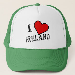 I Heart Ireland bk thccent Truckerkappe