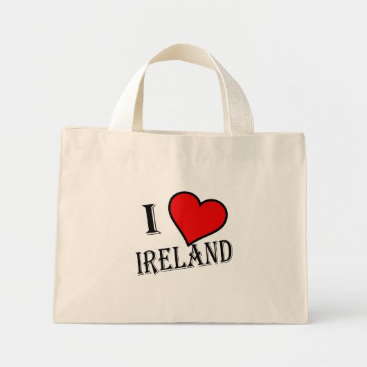 I Heart Ireland bk ttcent Mini Stoffbeutel (Vorne)