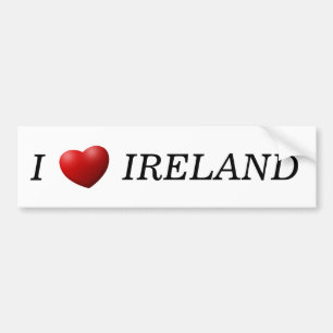 I Heart Ireland bscn Autoaufkleber
