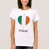 I Heart Ireland Irish Flag T-Shirt (Vorderseite)
