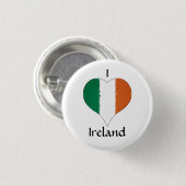 I Heart Ireland Irish Tricolor Flag Button (Vorne & Hinten)