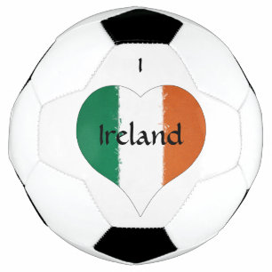 I Heart Ireland Irish Tricolor Flag Fußball