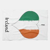 I Heart Ireland Irish Tricolor Flag Geschirrtuch (Horizontal)