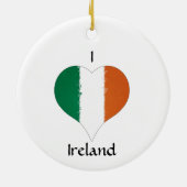 I Heart Ireland Irish Tricolor Flag Keramik Ornament (Hinten)