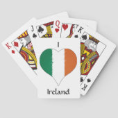 I Heart Ireland Irish Tricolor Flag Spielkarten (Rückseite)