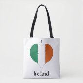 I Heart Ireland Irish Tricolor Flag Tasche (Vorderseite)