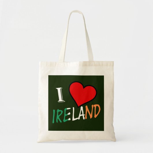 I Heart Ireland overlay btcent Tragetasche (Vorne)