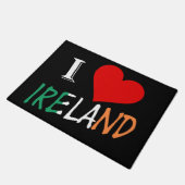I Heart Ireland Overlay-Meldung Fußmatte (Schrägansicht)