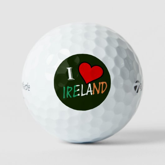 I Heart Ireland Overlay tmtp5 gbcnt Golfball (Vorderseite)