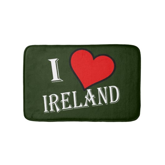 I Heart Ireland wt bmcnt Badematte (Vorderseite)