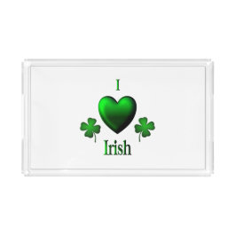 I Heart Irish Acryl Tablett