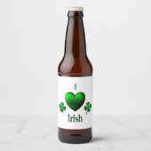 I Heart Irish Bierflaschenetikett (Vorderseite)