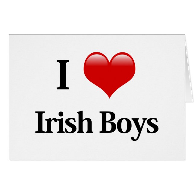 I Heart Irish Boys (Vorderseite (Horizontal))