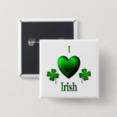 I Heart Irish Button (Vorne & Hinten)