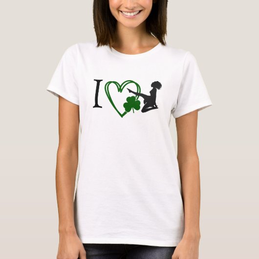 I Heart Irish Dance - Soft Shoe Irish Dancer T-Shirt (Vorderseite)