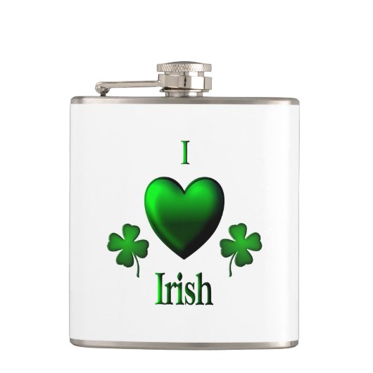 I Heart Irish Flachmann (Vorderseite)