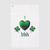 I Heart Irish Golfhandtuch (Vorderseite)