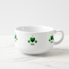 I Heart Irish Große Suppentasse