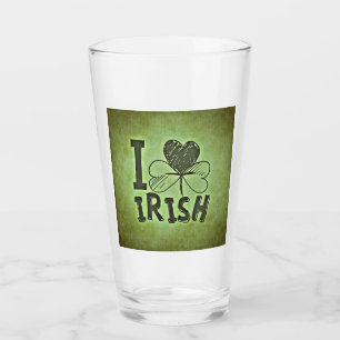 I Heart Irish Kleeblatt St Patricks Day Beer Pint Glas