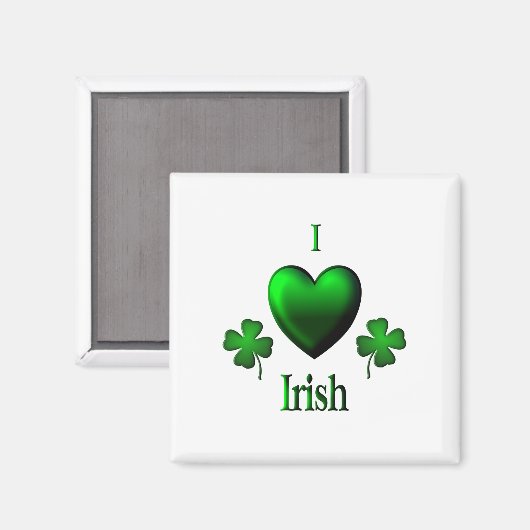 I Heart Irish Magnet (Vorderseite/Rückseite)