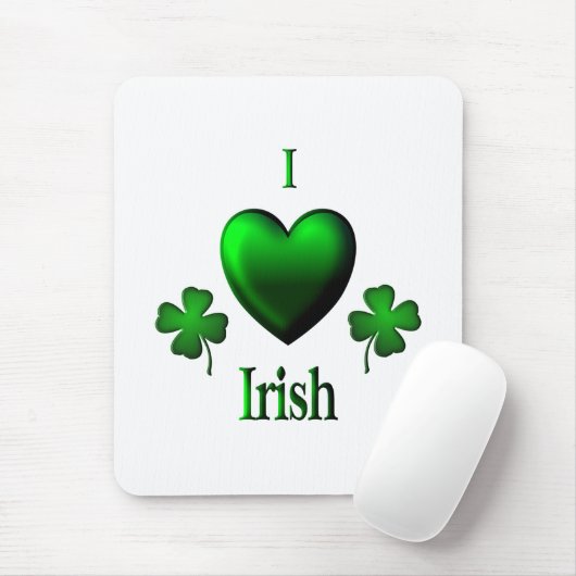 I Heart Irish Mousepad (Mit Mouse)