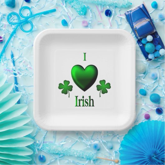 I Heart Irish Pappteller (Party)