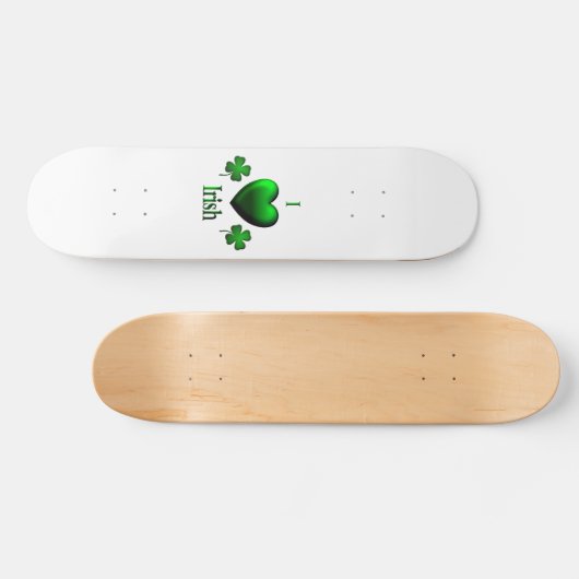 I Heart Irish Skateboard (Horizontal)