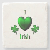 I Heart Irish Steinuntersetzer (Vorderseite)