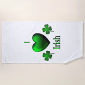 I Heart Irish Strandtuch (Vorderseite)