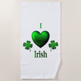 I Heart Irish Strandtuch