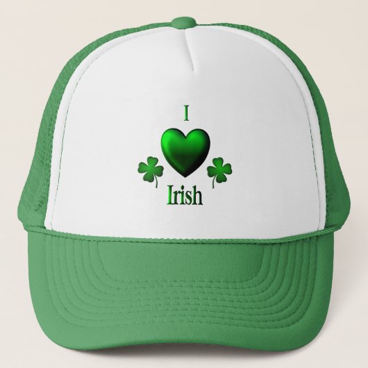 I Heart Irish Truckerkappe (Vorderseite)